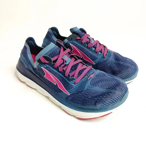 Altra Shoes - Altra Pink and Blue Athletic Shoes with Wide Toe Box